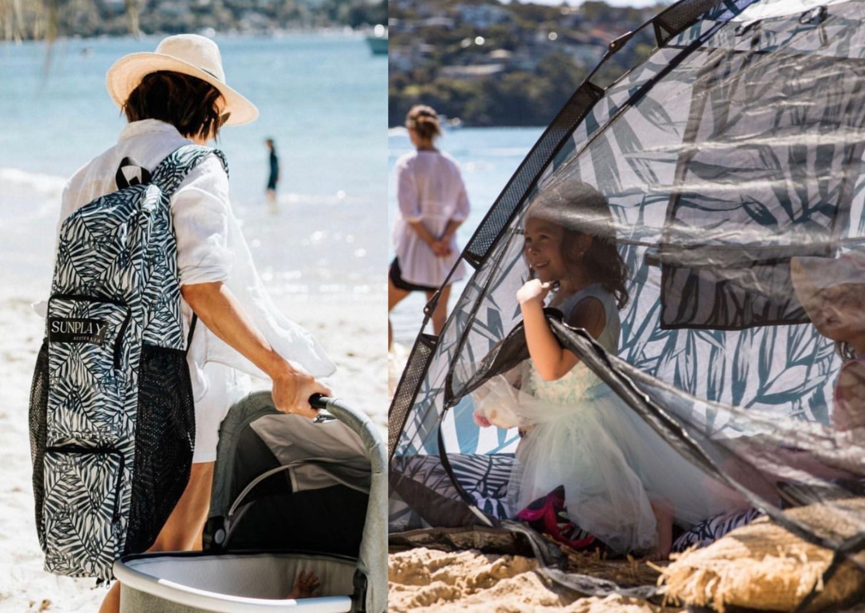 SunPlay beach tent are easy to operate durable in the wind stylish beach shelters portable and comfortable to carry excellent UV protection