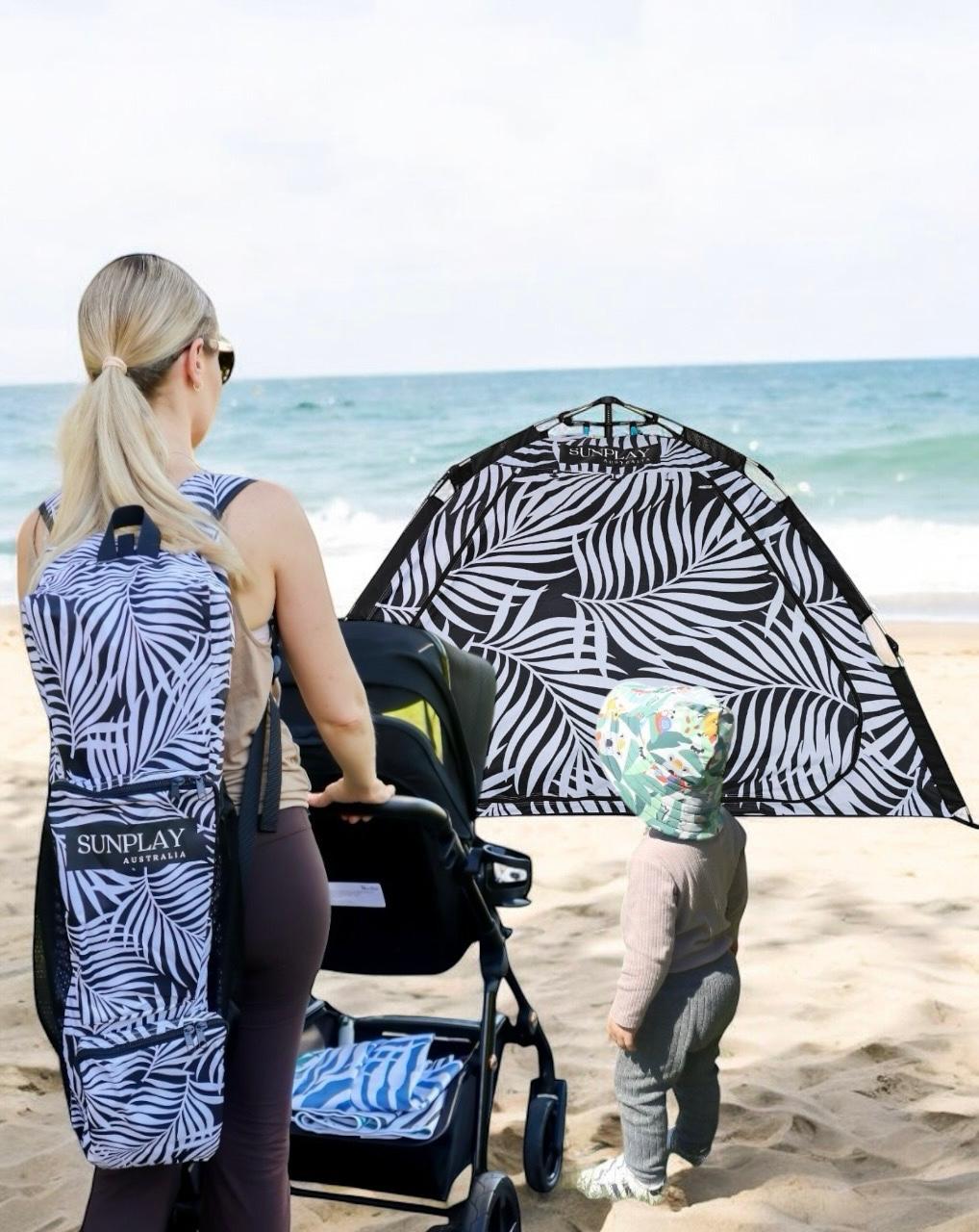 1. BEST SELLER - SUNPLAY Australia Beach Tent (Sea Breeze) - with Free Backpack