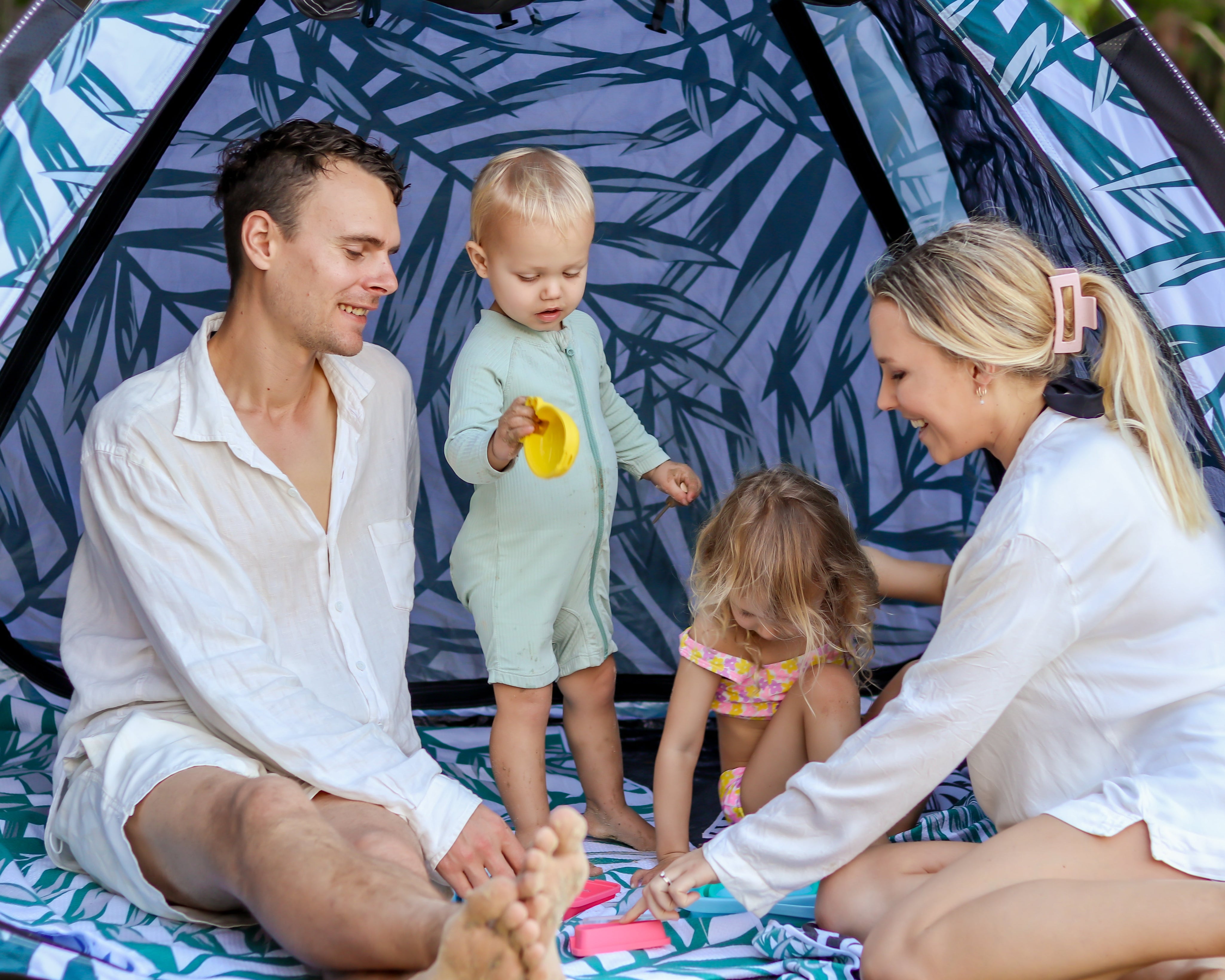 Pop Up Beach Tent in Queensland Sun