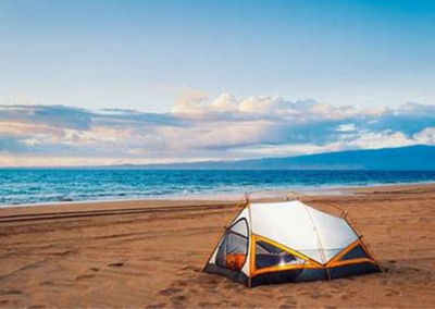 Is it OK to take a tent to the beach?