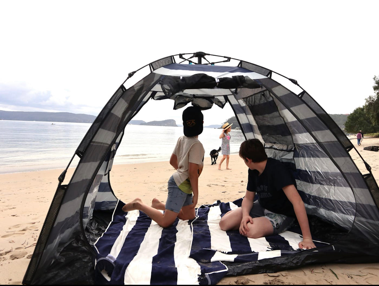 SUNPLAY Coastal Luxe Easy to Use Pop Up Beach Tent with FREE Backpack SUNPLAY Australia